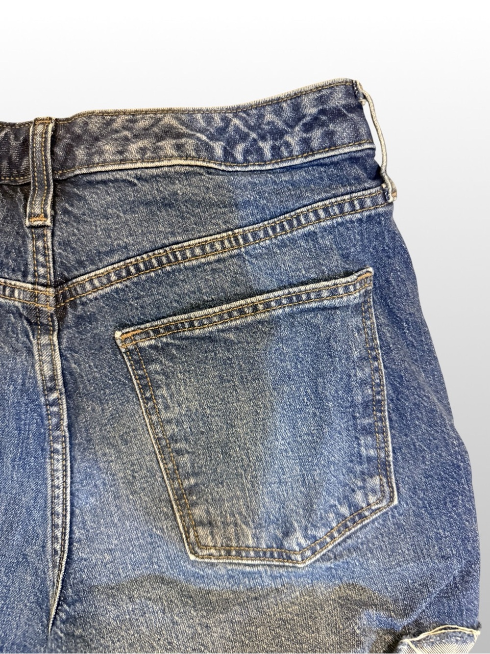 Universal Thread Dark Blue Distressed Denim Cutoff Shorts - Picture 6 of 6